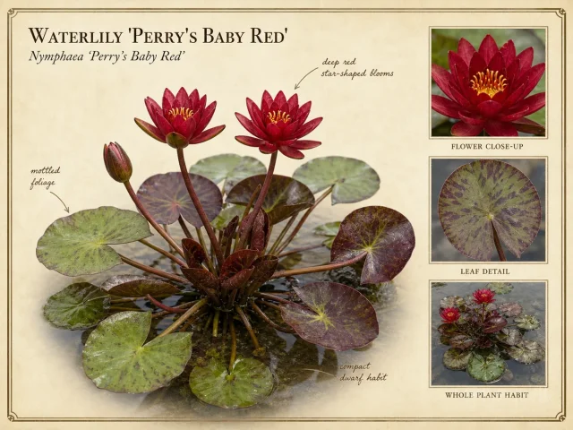 Waterlily 'Perry's Baby Red'