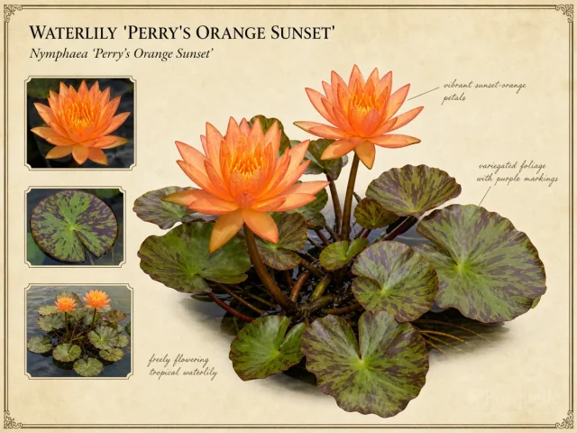 Waterlily 'Perry's Orange Sunset'