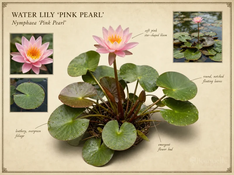 Water Lily ‘Pink Pearl’ (Nymphaea ‘Pink Pearl’)