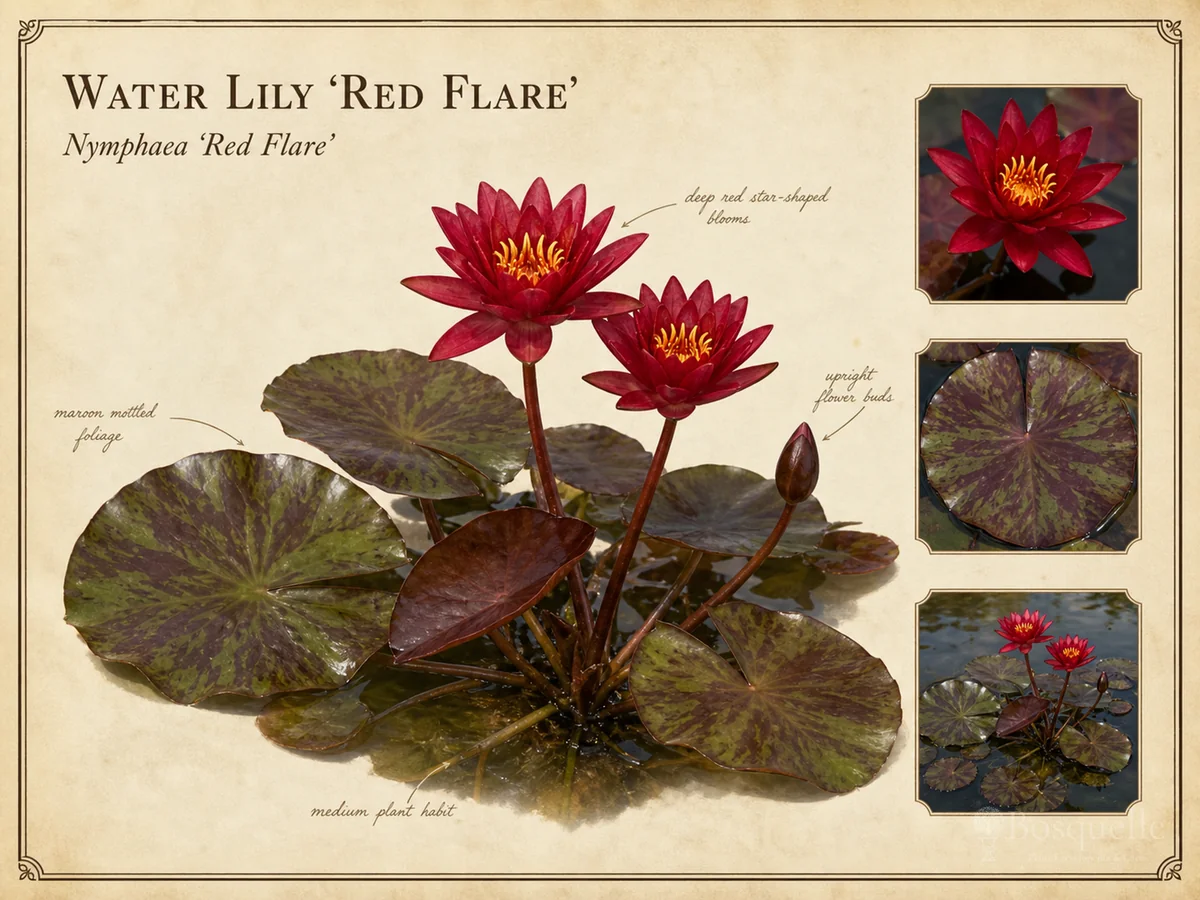 Water Lily 'Red Flare'