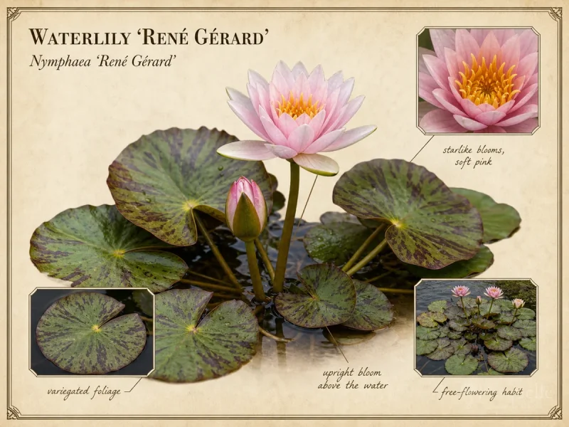 Waterlily ‘René Gérard’ (Nymphaea ‘René Gérard’)