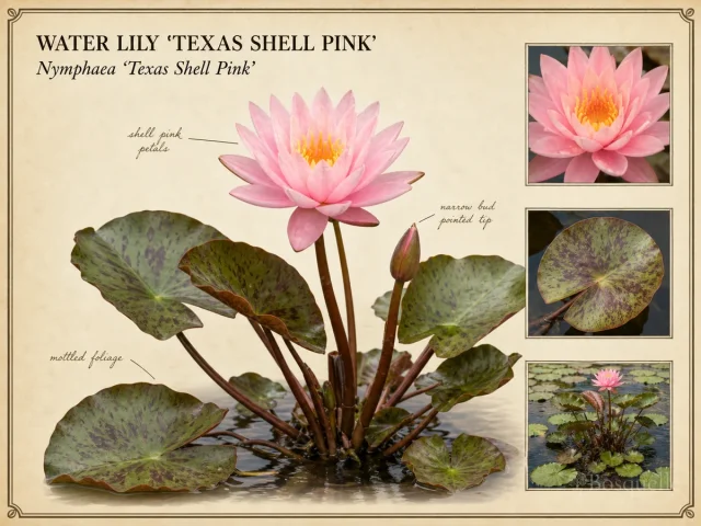 Water Lily 'Texas Shell Pink'