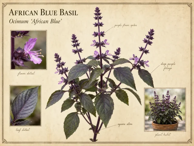 African Blue Basil (Ocimum ‘African Blue’)