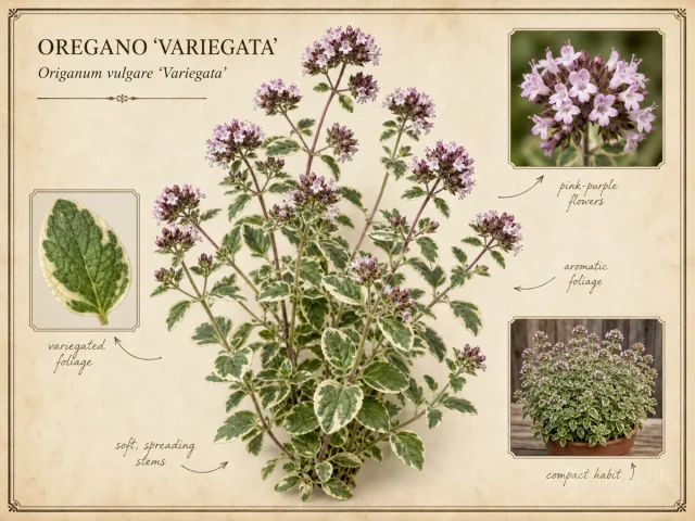 Oregano ‘Variegata’ (Origanum vulgare ‘Variegata’)