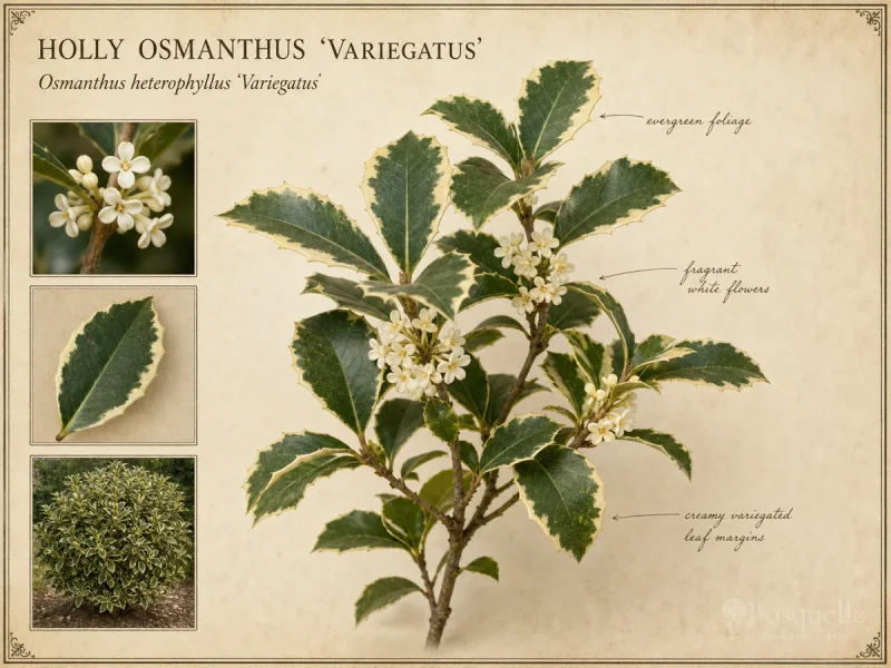 Holly Osmanthus 'Variegatus'