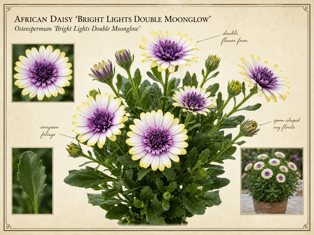 African Daisy ‘Bright Lights Double Moonglow’ (Osteospermum ‘Bright Lights Double Moonglow’)