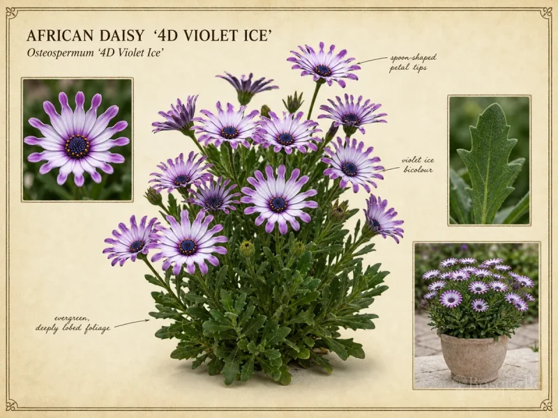 African Daisy ‘4D Violet Ice’ (Osteospermum ‘4D Violet Ice’)