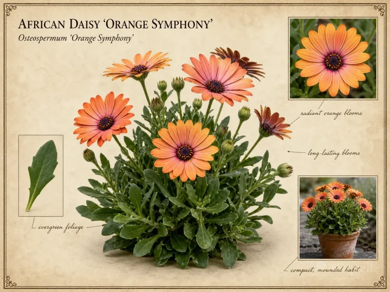 African Daisy ‘Orange Symphony’ (Osteospermum ‘Orange Symphony’)