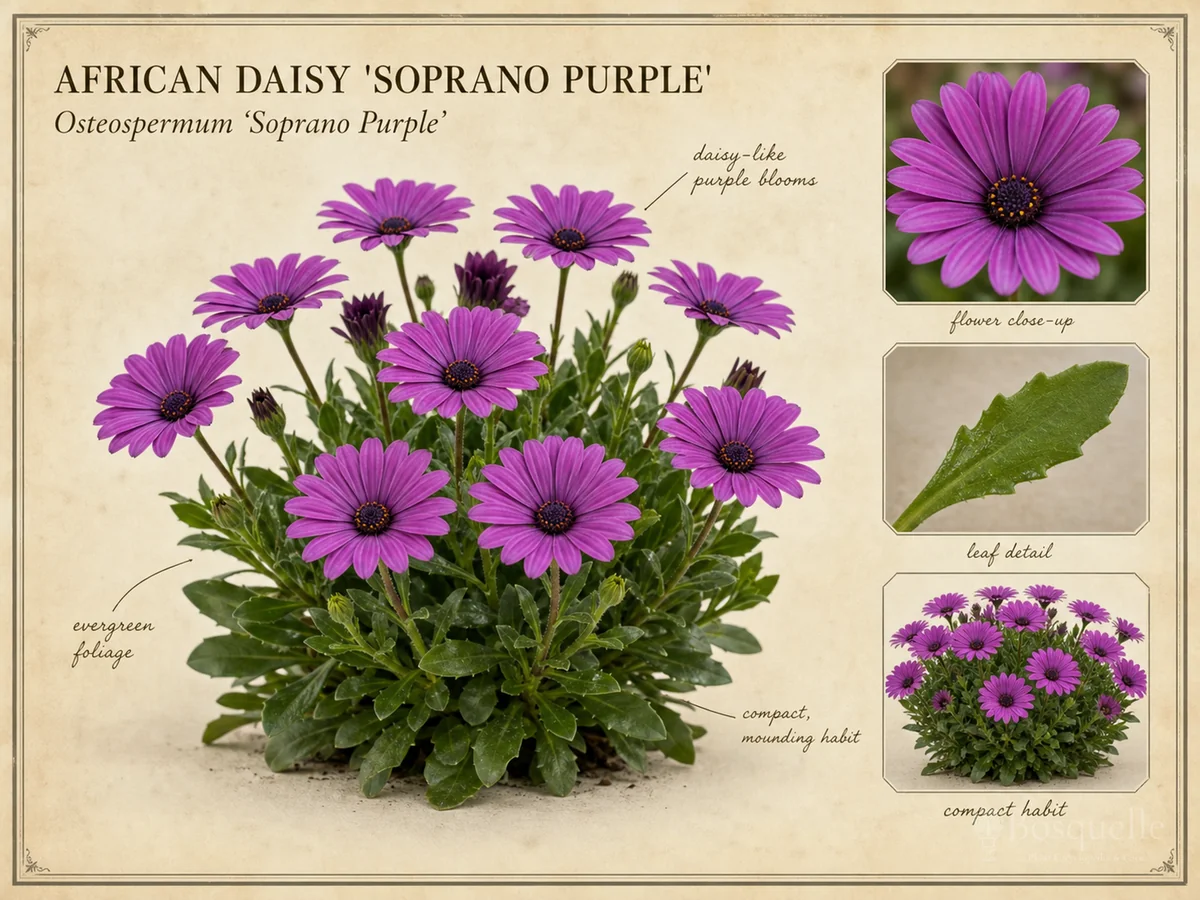 African Daisy ‘Soprano Purple’ (Osteospermum ‘Soprano Purple’)