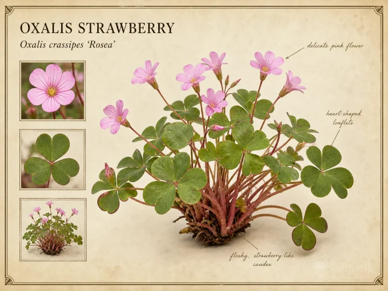 Oxalis Strawberry (Oxalis crassipes ‘Rosea’)