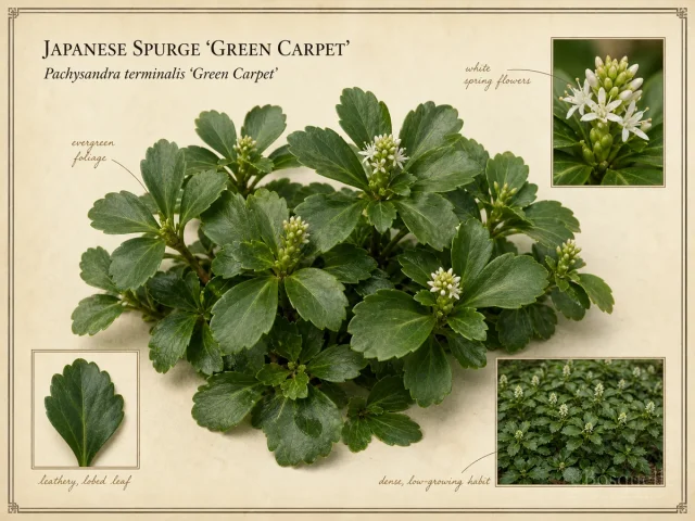 Japanese Spurge ‘Green Carpet’ (Pachysandra terminalis ‘Green Carpet’)