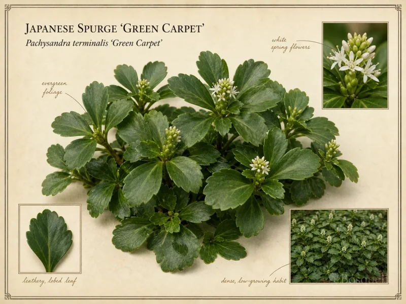Japanese Spurge ‘Green Carpet’ (Pachysandra terminalis ‘Green Carpet’)