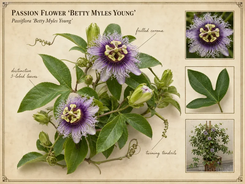 Passion Flower ‘Betty Myles Young’ (Passiflora ‘Betty Myles Young’)