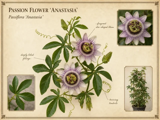 Passion Flower ‘Anastasia’ (Passiflora ‘Anastasia’)