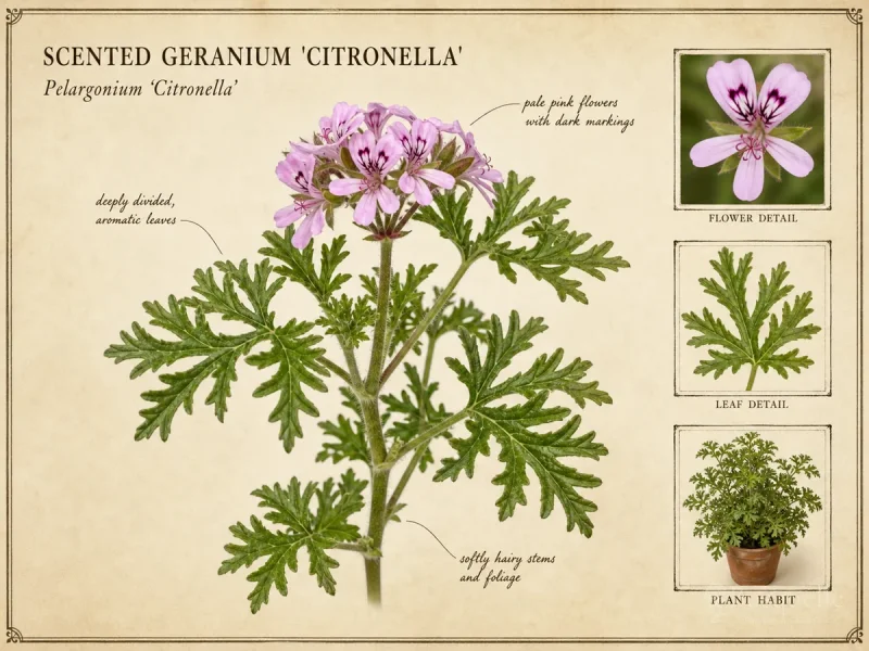 Scented Geranium ‘Citronella’ (Pelargonium ‘Citronella’)