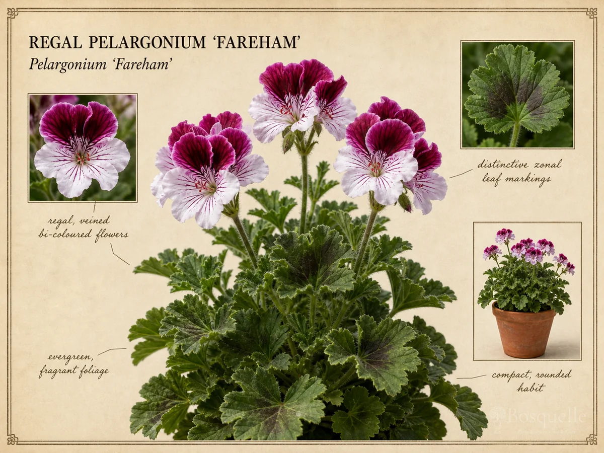 Regal Pelargonium 'Fareham' — Regal / Martha Washington (6)