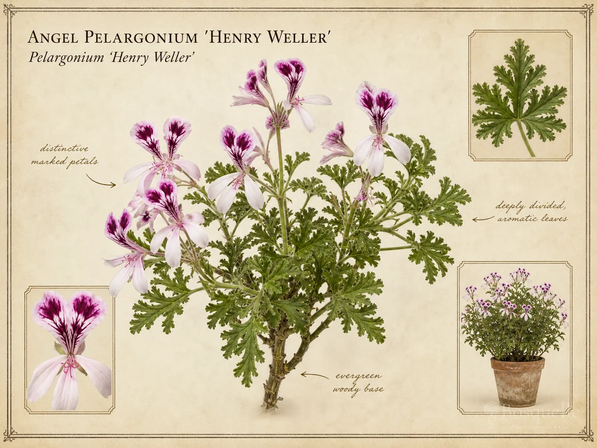 Angel Pelargonium 'Henry Weller' — Specialty Pelargonium (4)