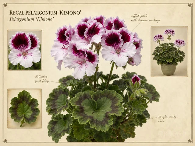 Regal Pelargonium ‘Kimono’ (Pelargonium ‘Kimono’)