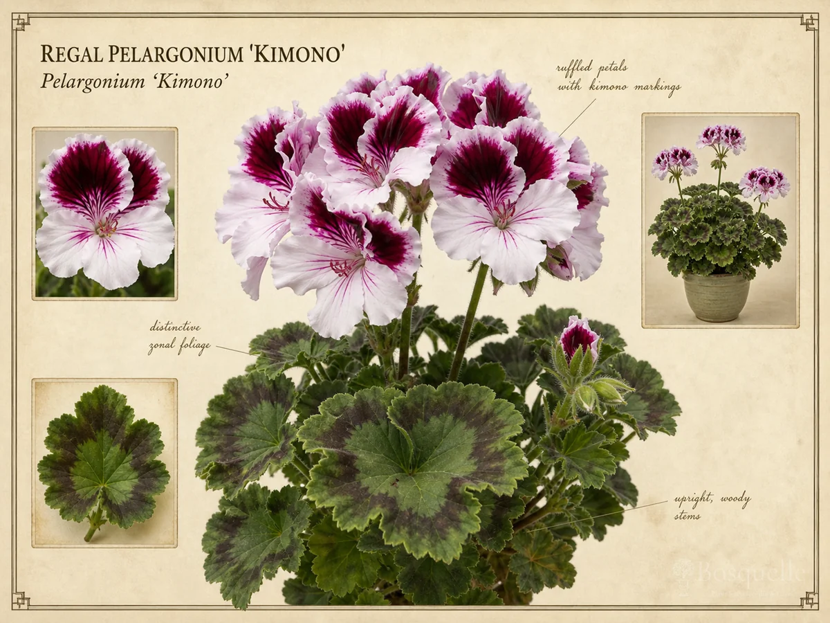 Regal Pelargonium 'Kimono' — Regal / Martha Washington (6)