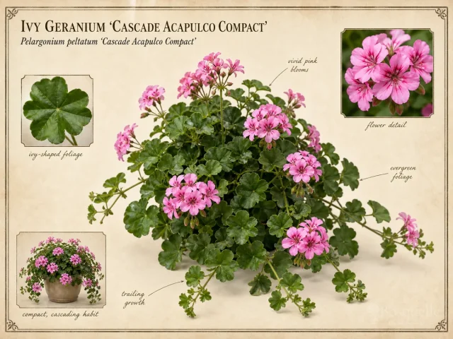 Ivy Geranium 'Cascade Acapulco Compact'