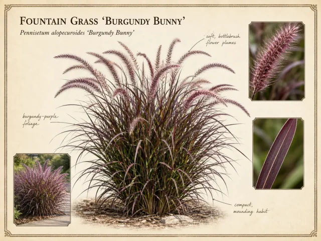 Fountain Grass 'Burgundy Bunny'