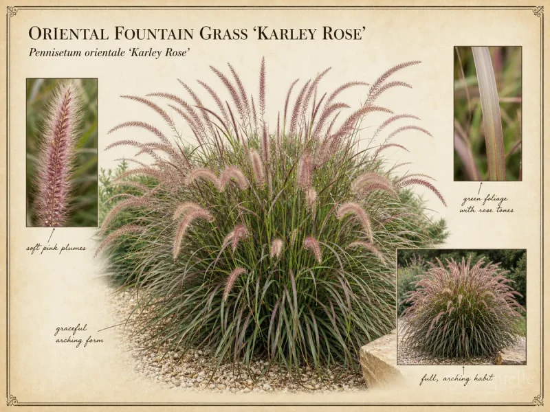 Oriental Fountain Grass 'Karley Rose' — Not maiden grass