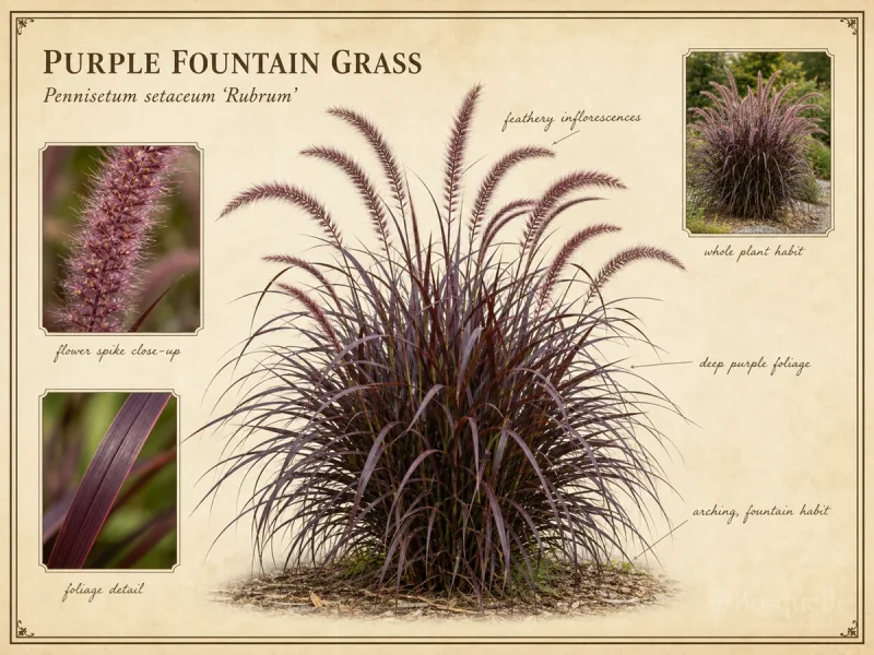 Purple Fountain Grass — Not maiden grass