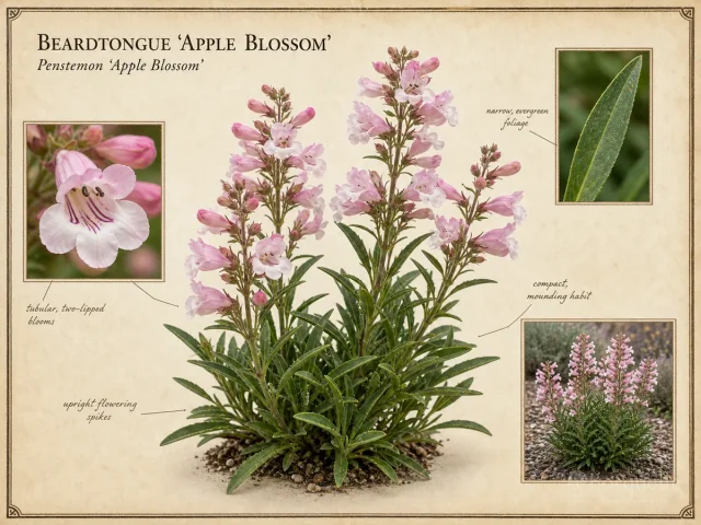 Beardtongue ‘Apple Blossom’ (Penstemon ‘Apple Blossom’)