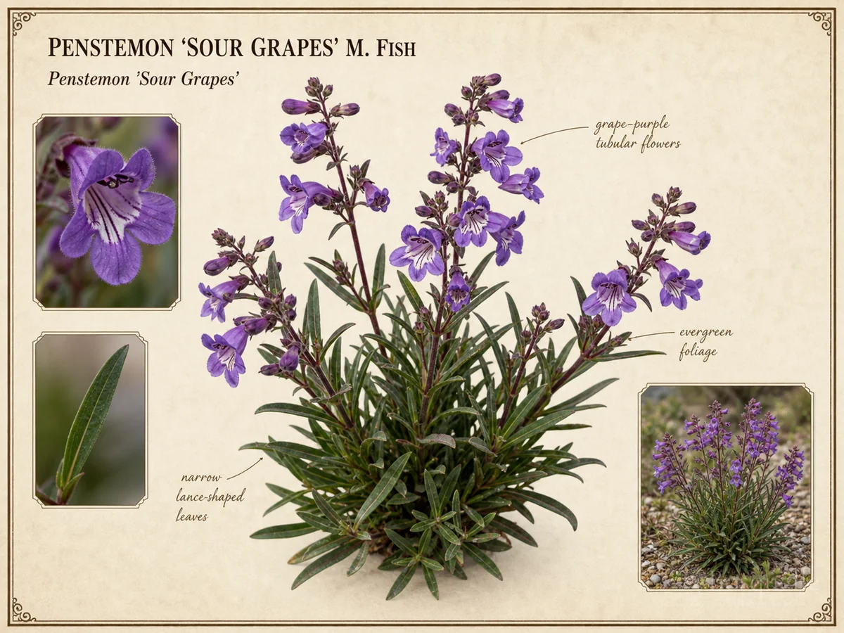 Penstemon 'Sour Grapes' M. Fish