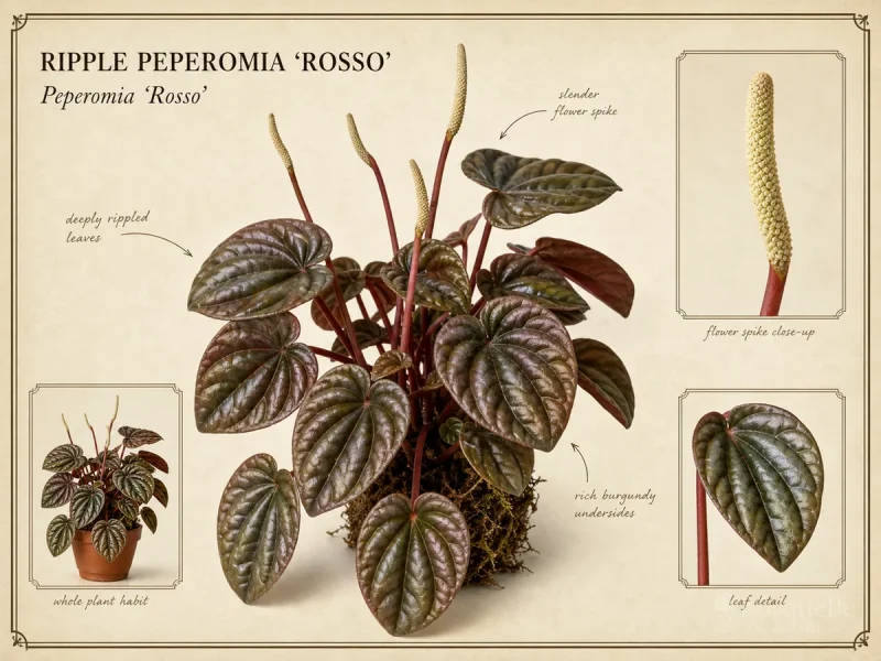 Ripple Peperomia 'Rosso' — Ripple mound (3)