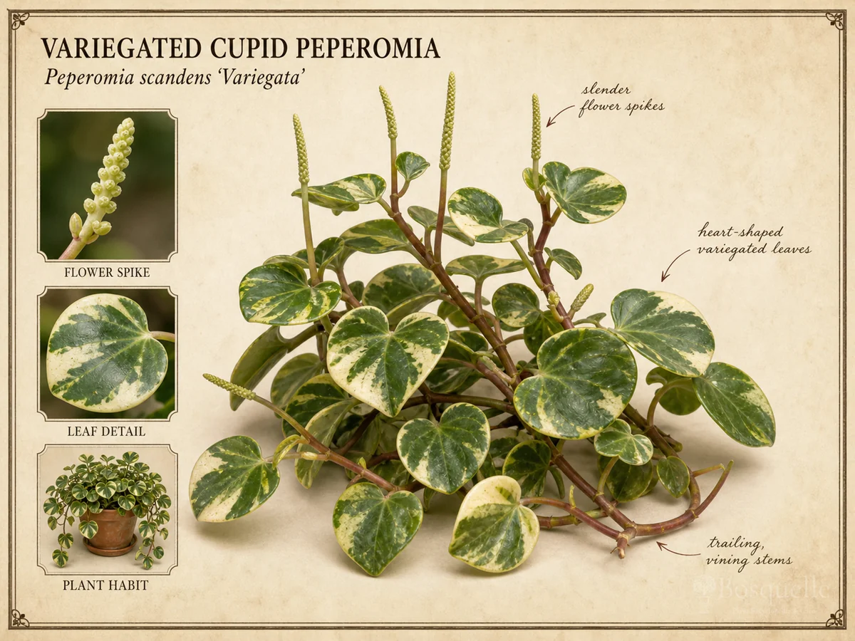 Variegated Cupid Peperomia — Trailing (3)