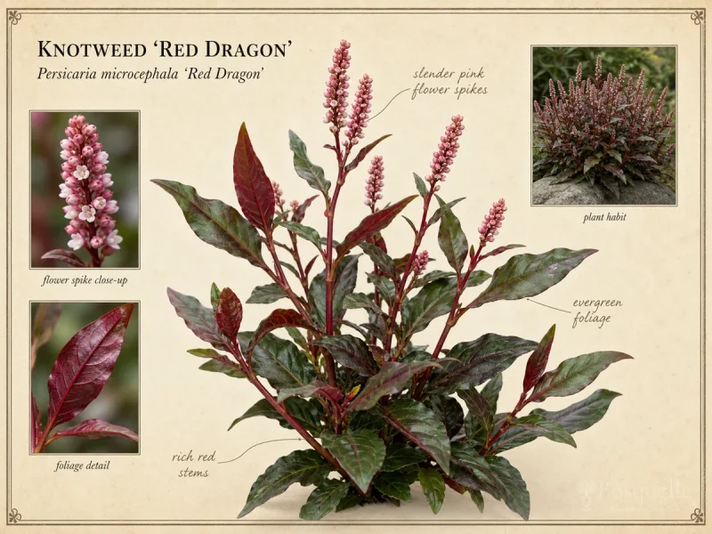 Knotweed 'Red Dragon' — Plant in spring, and leave room for the clump