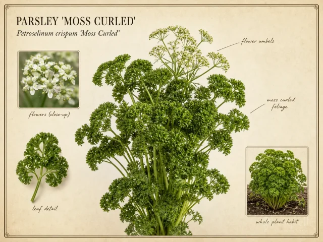 Parsley ‘Moss Curled’ (Petroselinum crispum ‘Moss Curled’)