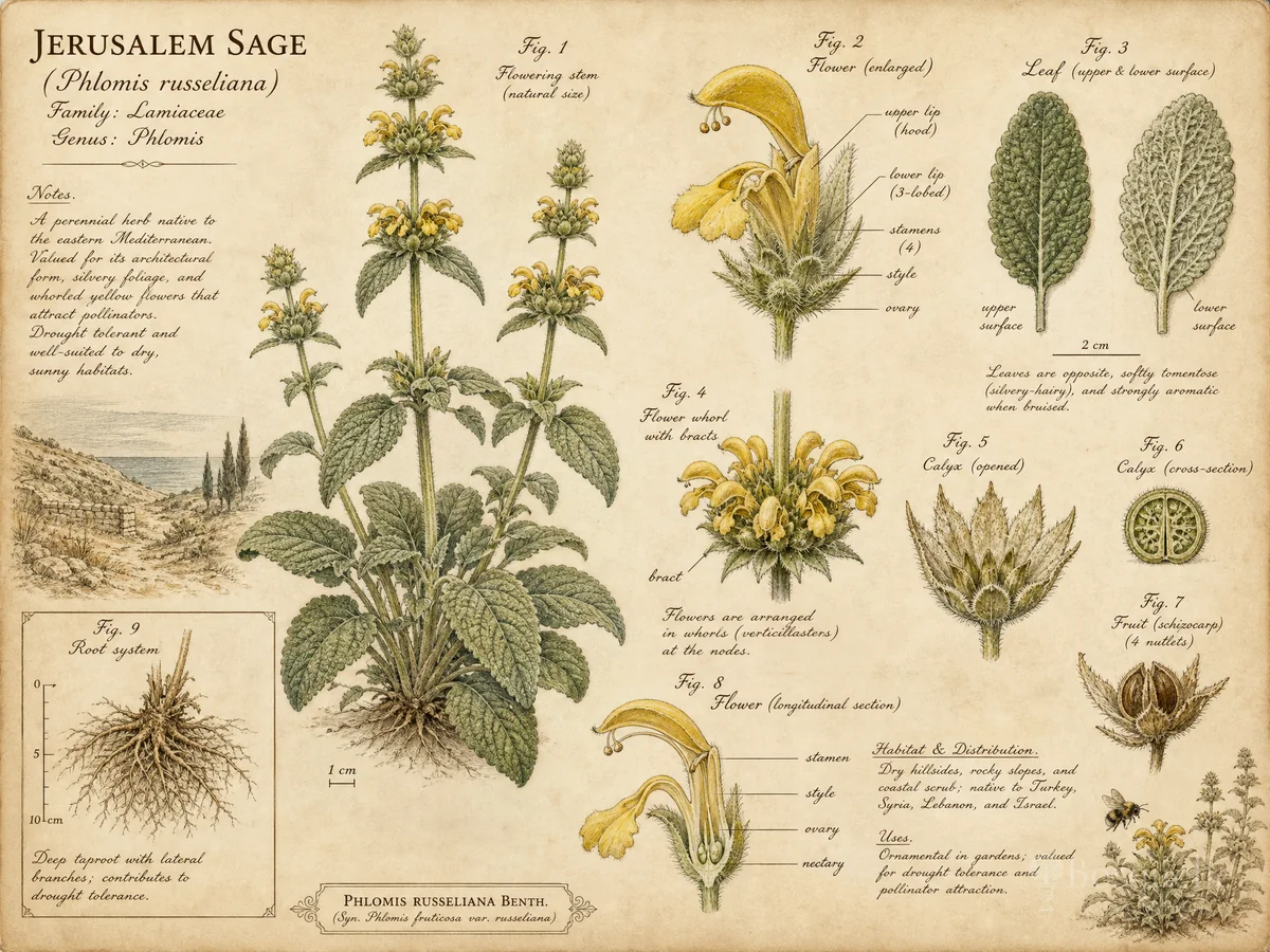 Jerusalem Sage (Phlomis russeliana)