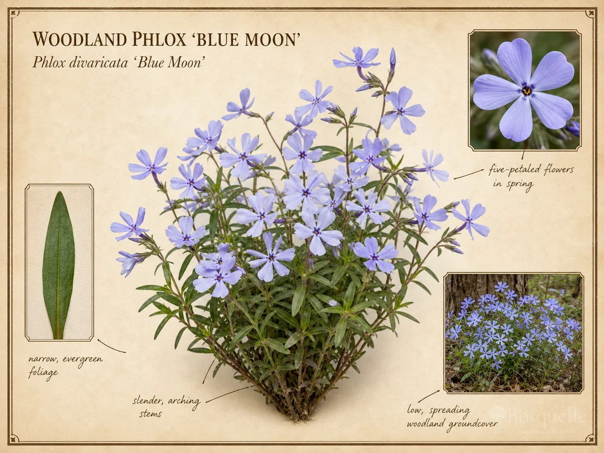 Woodland Phlox ‘Blue Moon’ (Phlox divaricata ‘Blue Moon’)