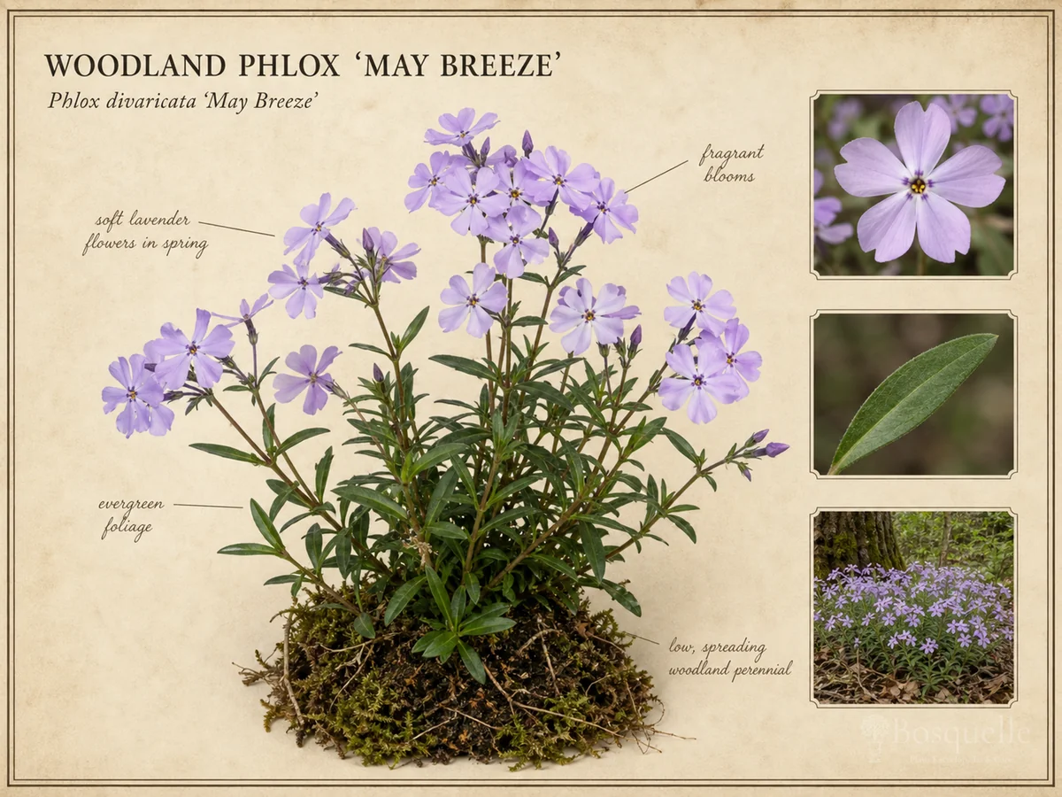 Woodland Phlox ‘May Breeze’ (Phlox divaricata ‘May Breeze’)