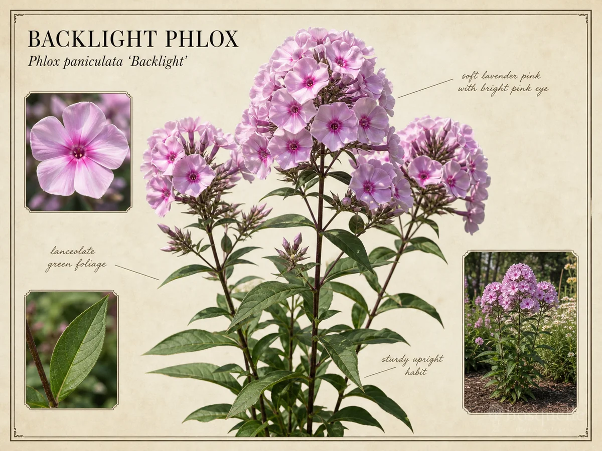 Backlight Phlox (Phlox paniculata ‘Backlight’)