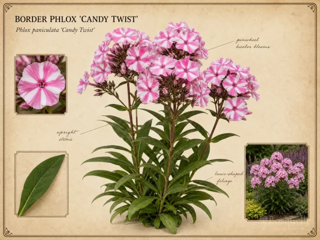 Border Phlox ‘Candy Twist’ (Phlox paniculata ‘Candy Twist’)