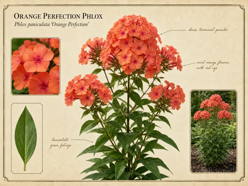 Orange Perfection Phlox (Phlox paniculata ‘Orange Perfection’)