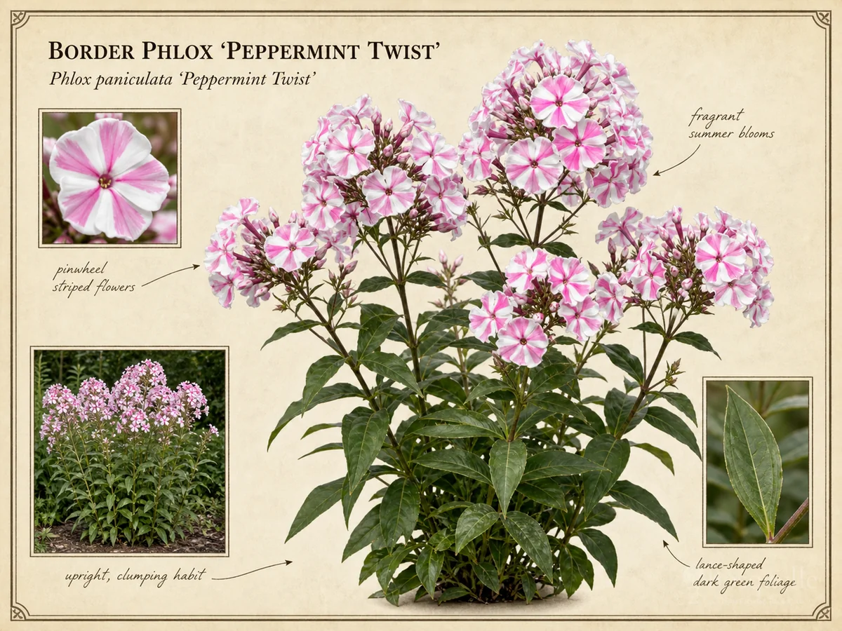 Border Phlox 'Peppermint Twist'