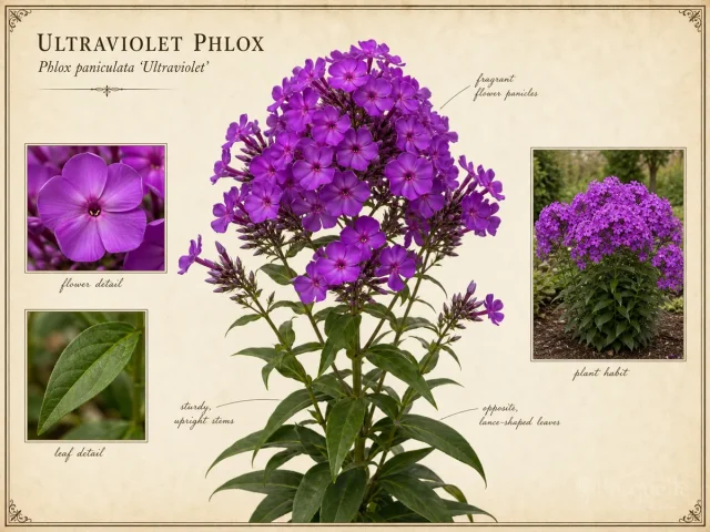 Ultraviolet Phlox (Phlox paniculata ‘Ultraviolet’)