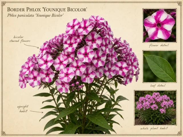 Border Phlox ‘Younique Bicolor’ (Phlox paniculata ‘Younique Bicolor’)