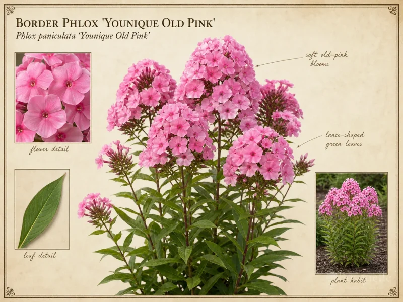 Border Phlox ‘Younique Old Pink’ (Phlox paniculata ‘Younique Old Pink’)