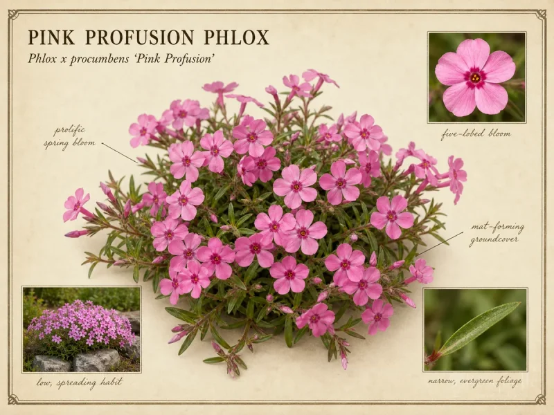 Pink Profusion Phlox (Phlox x procumbens ‘Pink Profusion’)