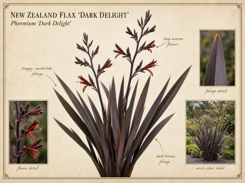 New Zealand Flax ‘Dark Delight’ (Phormium ‘Dark Delight’)