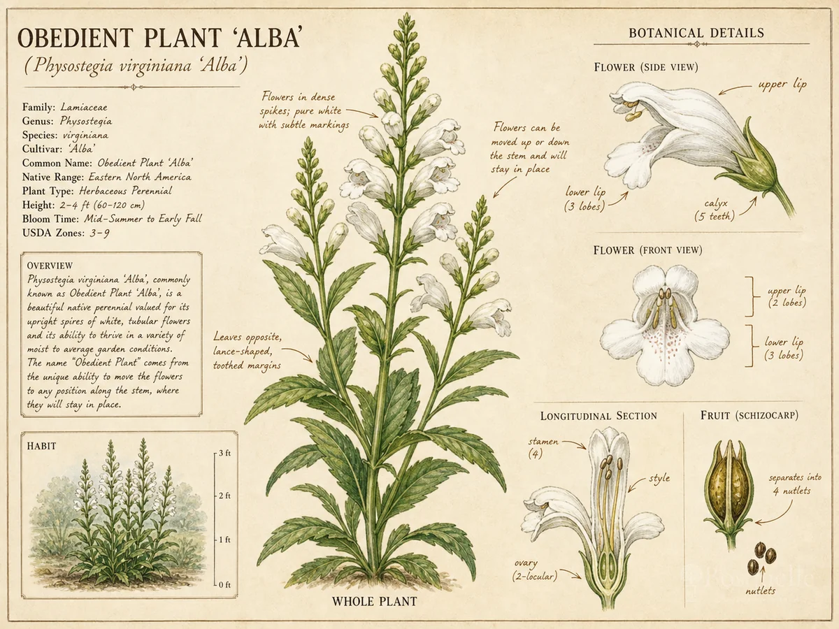 Obedient Plant ‘Alba’ (Physostegia virginiana ‘Alba’)