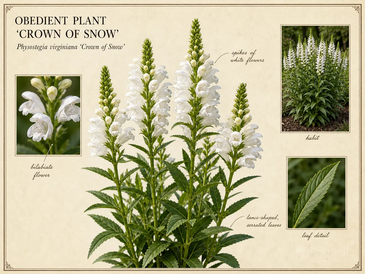 Obedient Plant ‘Crown of Snow’ (Physostegia virginiana ‘Crown of Snow’)