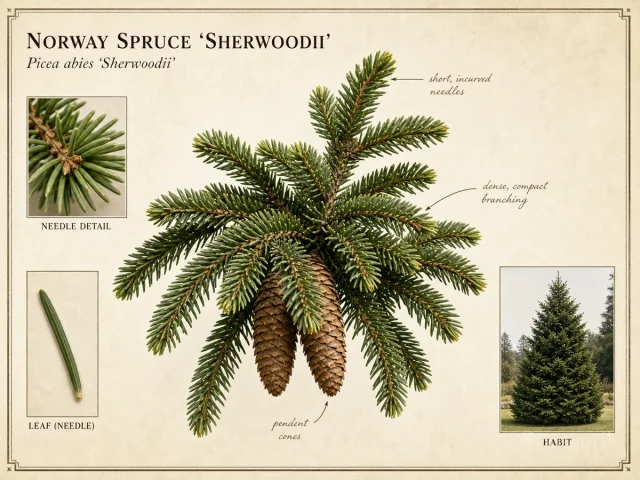 Norway Spruce ‘Sherwoodii’ (Picea abies ‘Sherwoodii’)