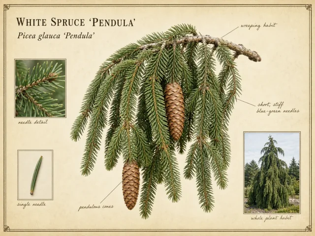 White Spruce ‘Pendula’ (Picea glauca ‘Pendula’)