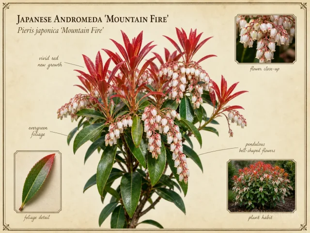Japanese Andromeda ‘Mountain Fire’ (Pieris japonica ‘Mountain Fire’)